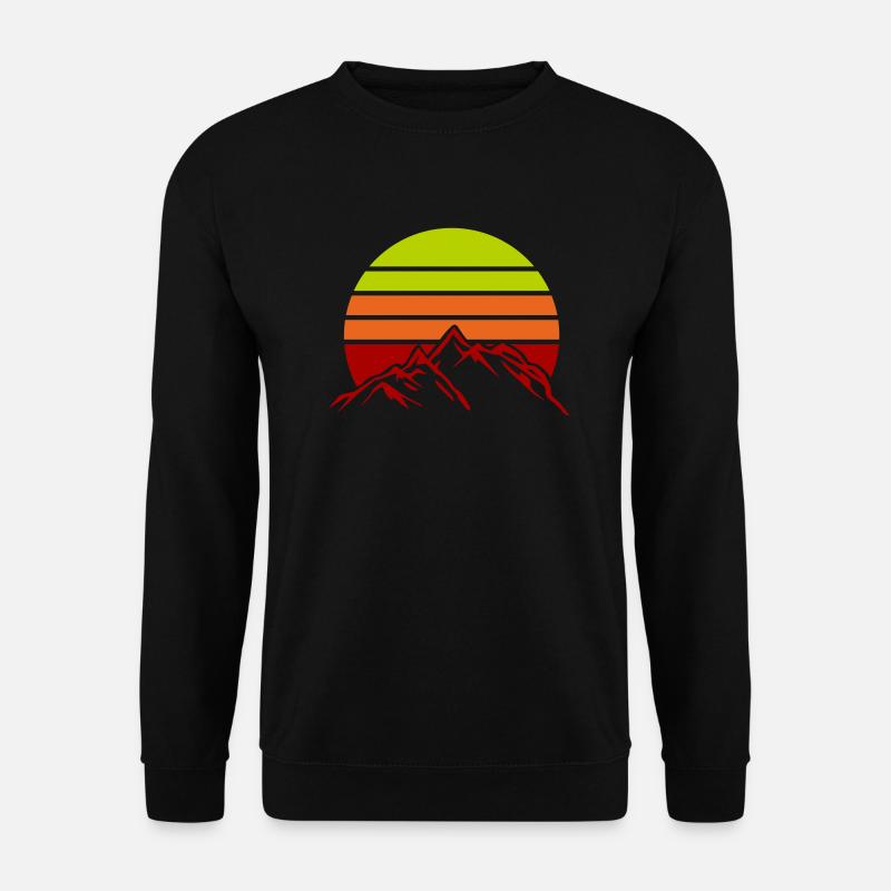 berge gebirge mountains - Unisex Pullover - Schwarz