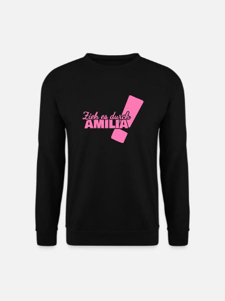 First name Amilia - Unisex Sweatshirt - black