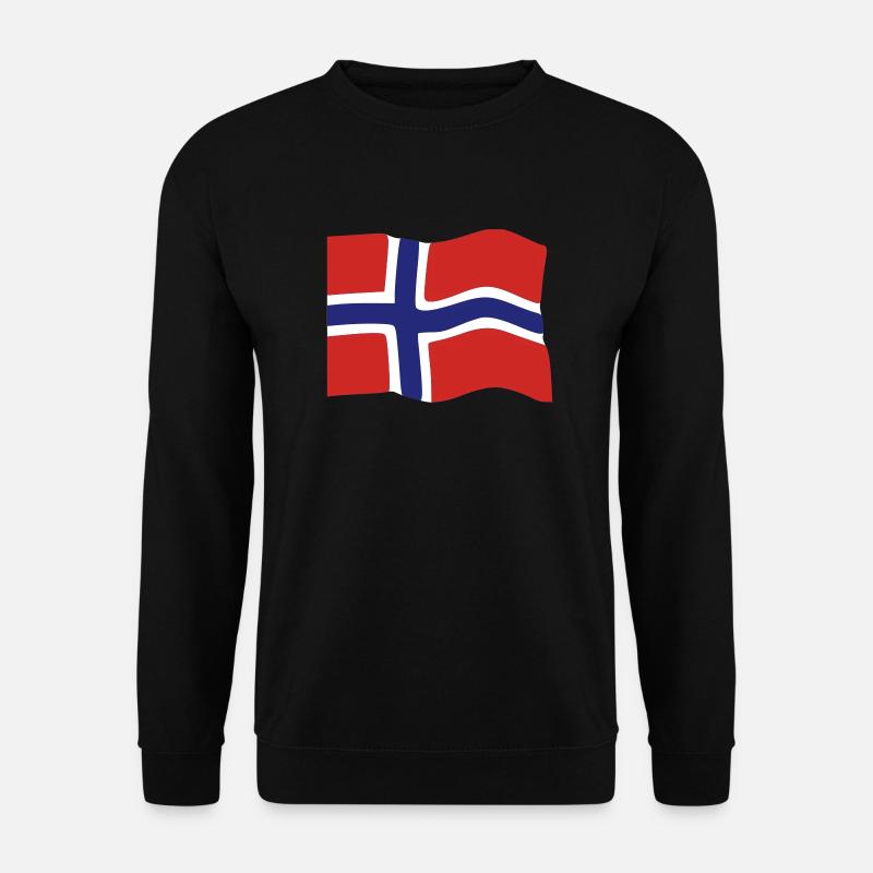 Norwegen Fahne - Unisex Pullover - Schwarz