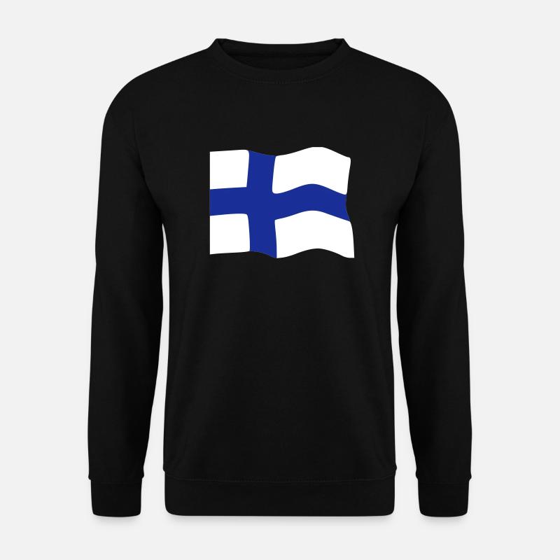 Finland Flag - Unisex Sweatshirt - black