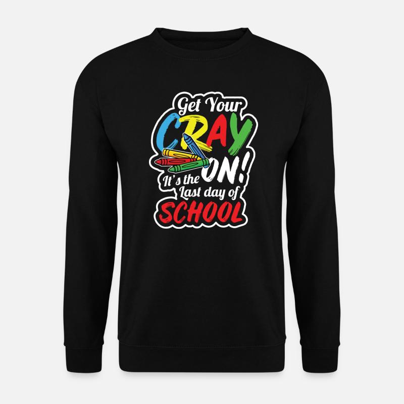 Teacher Crayon Summer Vacation - Unisex Sweatshirt - black