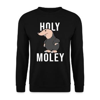mole - Unisex Sweatshirt - black - Front - Alina (178cm) & Michal (187cm)