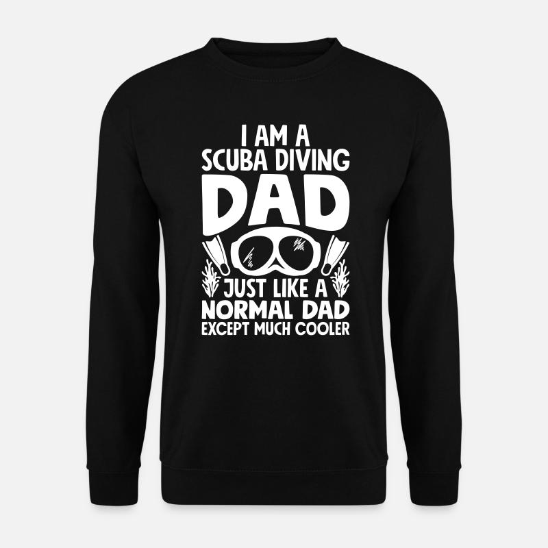 Cooler Scuba Diving Dad - Scuba Diving for Men - Unisex Pullover - Schwarz