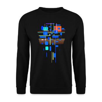 architecture - Unisex Sweatshirt - black - Front - Alina (178cm) & Michal (187cm)