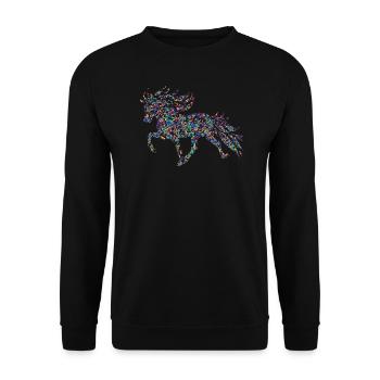 Tölter3 Confettis - Sweat-shirt Unisexe - noir - Devant - Alina (178cm) & Michal (187cm)