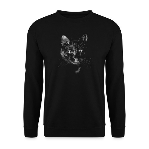 Schwarze Katze - Unisex Pullover