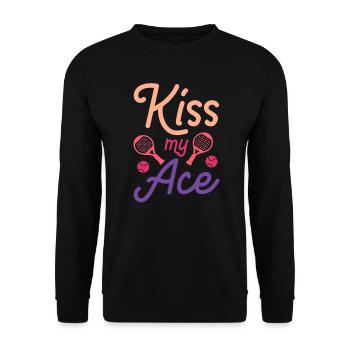 Funny Padel Player Design Padel Tennis Girl - Unisex Sweatshirt - black - Front - Alina (178cm) & Michal (187cm)