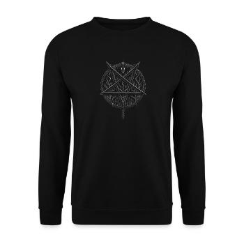 Black Coven - Dark Light - Unisex Sweatshirt - black - Front - Alina (178cm) & Michal (187cm)