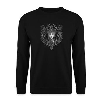 Black Coven - Spring Breath - Unisex Sweatshirt - black - Front - Alina (178cm) & Michal (187cm)