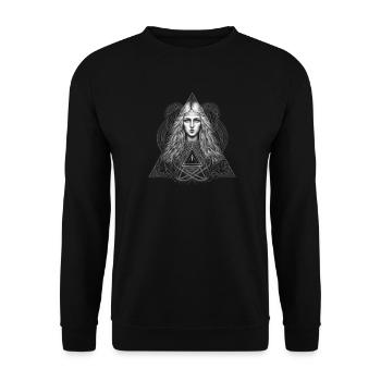 Black Coven - Light Witch - Unisex Sweatshirt - black - Front - Alina (178cm) & Michal (187cm)