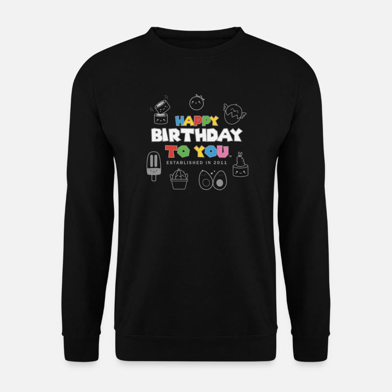 Herzlichen Glückwunsch zum Geburtstag (grau) - Unisex Pullover - Schwarz