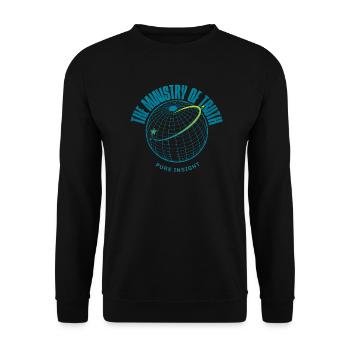 Ministère de la vérité, de la perspicacité pure - Sweat-shirt Unisexe - noir - Devant - Alina (178cm) & Michal (187cm)