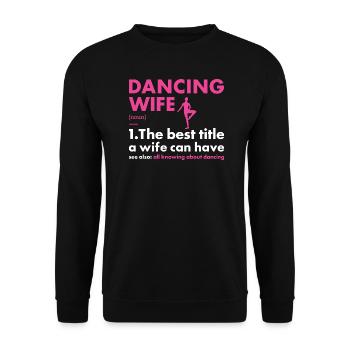 Danseuse Femme Définition Danse - Sweat-shirt Unisexe - noir - Devant - Alina (178cm) & Michal (187cm)