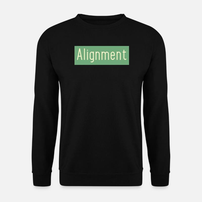 Ausrichtung - Unisex Pullover - Schwarz