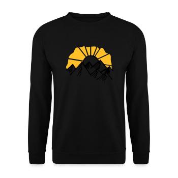 sonne - Unisex Pullover - Schwarz - Vorne - Alina (178cm) & Michal (187cm)