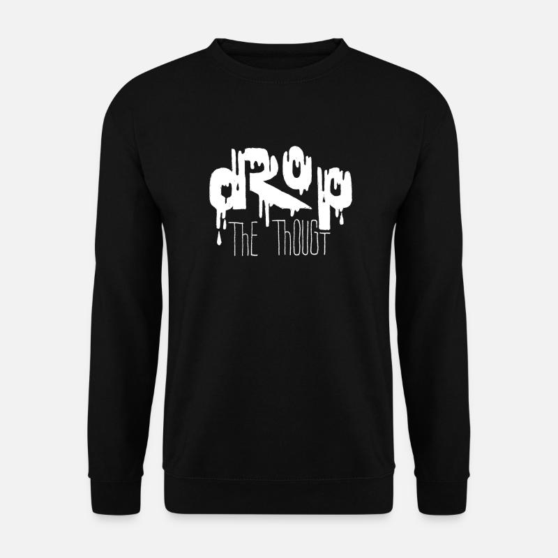 Tiefgehende Gedanken – Kreatives Design für Denker - Unisex Pullover - Schwarz