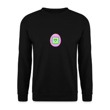 90s love - Unisex Sweatshirt - black - Front - Alina (178cm) & Michal (187cm)