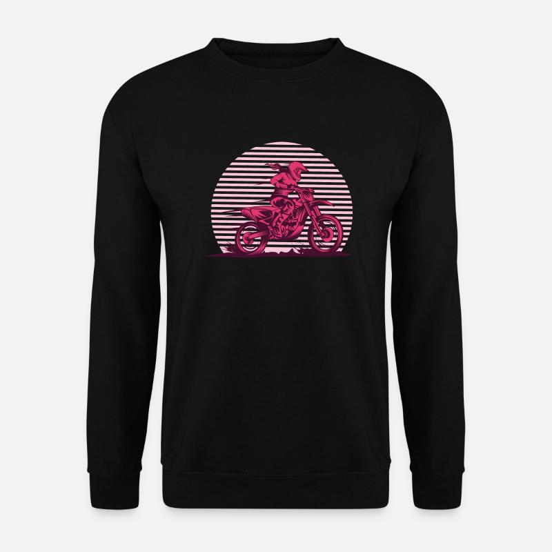 Motocross Sunset - Unisex Pullover - Schwarz