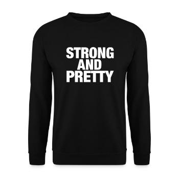 Fort et joli - Sweat-shirt Unisexe - noir - Devant - Alina (178cm) & Michal (187cm)