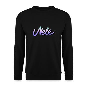 nele first name name graffiti tag schreibschrift bunt - Unisex Sweatshirt - black - Front - Alina (178cm) & Michal (187cm)