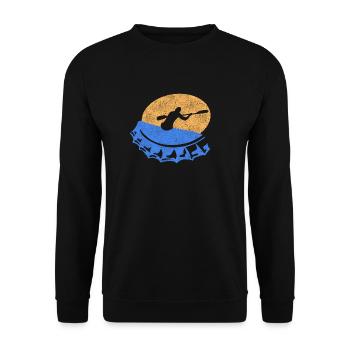 paddle - Unisex Sweatshirt - black - Front - Alina (178cm) & Michal (187cm)