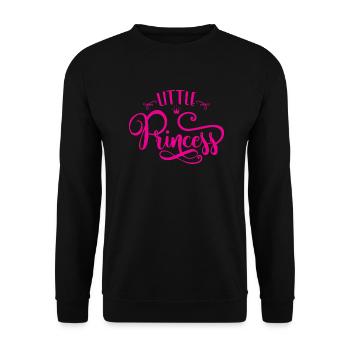 Little Princess - Unisex Pullover - Schwarz - Vorne - Alina (178cm) & Michal (187cm)