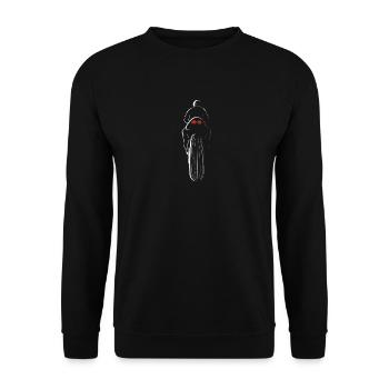 Motorcyclists in motion - Unisex Sweatshirt - black - Front - Alina (178cm) & Michal (187cm)