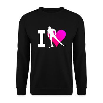 Men's Cross Country Skating Women Cross-Country Classic - Unisex Sweatshirt - black - Front - Alina (178cm) & Michal (187cm)
