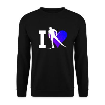 Langlauf Skating Langlauf Herren Damen Langlauf Cl - Unisex Pullover - Schwarz - Vorne - Alina (178cm) & Michal (187cm)
