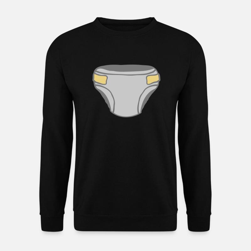 Windel Clipart Design - Unisex Pullover - Schwarz