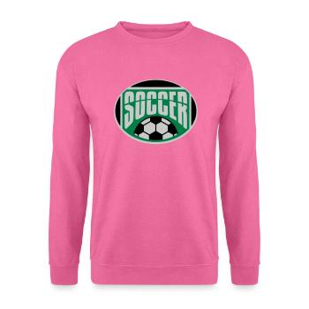 Bouclier de sport de passe-temps de football - Sweat-shirt Unisexe - rose - Devant