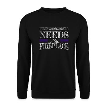 love axes safety helmet - Unisex Sweatshirt - black - Front - Alina (178cm) & Michal (187cm)