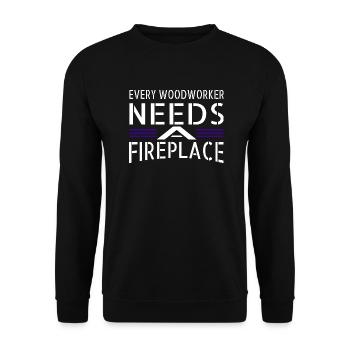 present geek apprentice jackhammer tools - Unisex Sweatshirt - black - Front - Alina (178cm) & Michal (187cm)