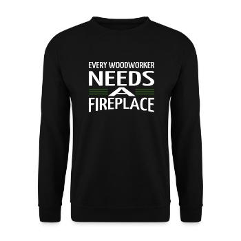 the carpenters funny carpenter quotes woodworking - Unisex Pullover - Schwarz - Vorne - Alina (178cm) & Michal (187cm)