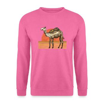 Chameau - Sweat-shirt Unisexe - rose - Devant