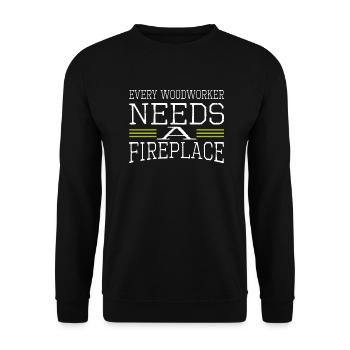présenter drôle de casque de sécurité de charpentier - Sweat-shirt Unisexe - noir - Devant - Alina (178cm) & Michal (187cm)
