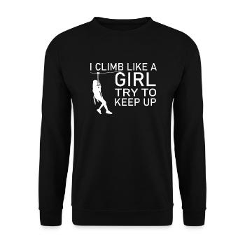escalade - Sweat-shirt Unisexe - noir - Devant - Alina (178cm) & Michal (187cm)