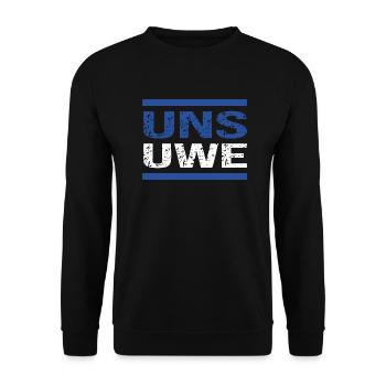 Uns Uwe - Sweat-shirt Unisexe - noir - Devant - Alina (178cm) & Michal (187cm)