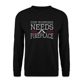 carpenter hoodies and sweatshirts carpenter joke - Unisex Sweatshirt - black - Front - Alina (178cm) & Michal (187cm)