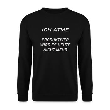 Produktiv - Unisex Pullover - Schwarz - Vorne - Alina (178cm) & Michal (187cm)