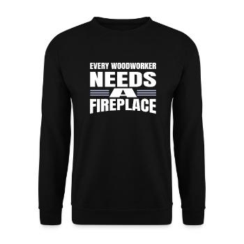 cadeau d’anniversaire charpentier de construction - Sweat-shirt Unisexe - noir - Devant - Alina (178cm) & Michal (187cm)