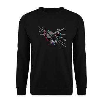 KENNR1CH CHICKEN GRENADE MERCH - Unisex Pullover - Schwarz - Vorne - Alina (178cm) & Michal (187cm)