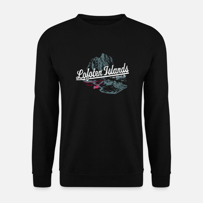 Lofoten Islands - Norway - Unisex Pullover - Schwarz