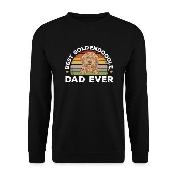 Goldendoodle Doodle Hund - Unisex Pullover - Schwarz - Vorne - Alina (178cm) & Michal (187cm)
