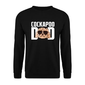 Cockapoo Hund - Unisex Pullover - Schwarz - Vorne - Alina (178cm) & Michal (187cm)