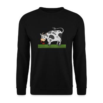 Taureau - Sweat-shirt Unisexe - noir - Devant - Alina (178cm) & Michal (187cm)