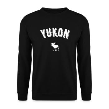 Yukon - Unisex Sweatshirt - black - Front - Alina (178cm) & Michal (187cm)