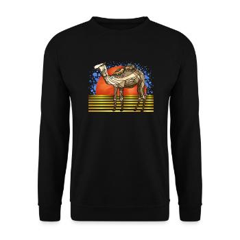 Chameau - Sweat-shirt Unisexe - noir - Devant - Alina (178cm) & Michal (187cm)
