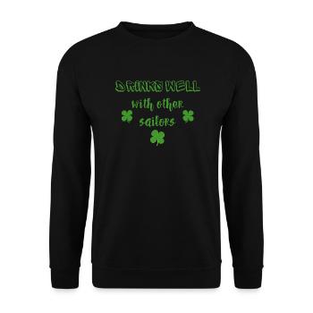 Trinken Sie gut mit anderen Seglern Bierliebhaber - Unisex Pullover - Schwarz - Vorne - Alina (178cm) & Michal (187cm)