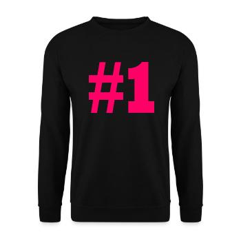 #1 - Unisex Pullover - Schwarz - Vorne - Alina (178cm) & Michal (187cm)